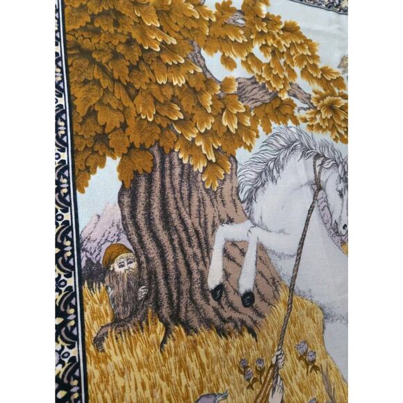 Vintage Unicorn A.T.C New York Tapestry Wall Hanging 40x56, Fantasy, MCM 1970s - Picture 8 of 8